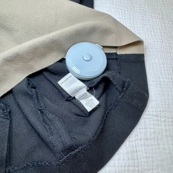 Banana Republic Sloan Colorblock Dress Black Cream Women’s 2P Petite Officewear - Picture 11 of 16